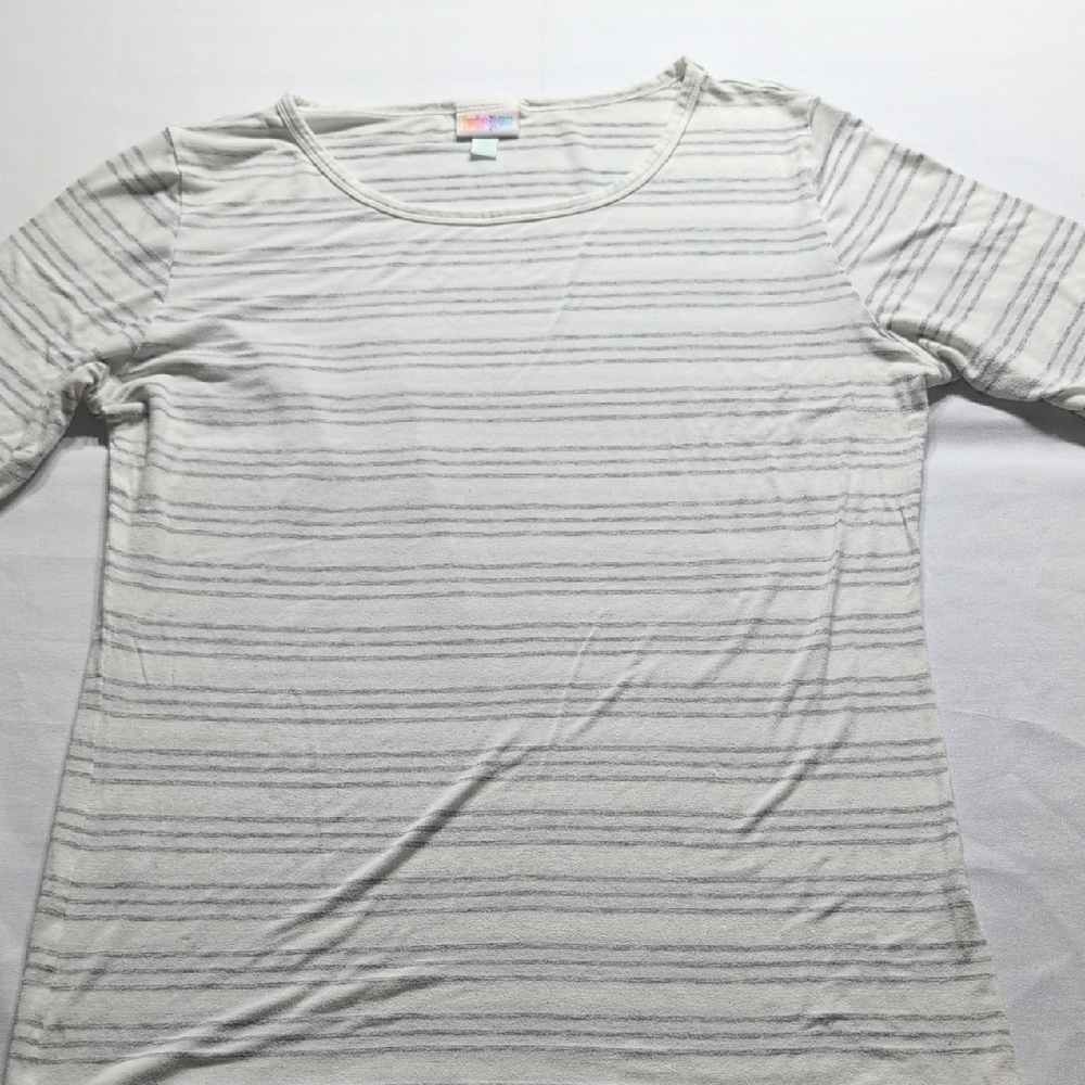 Lularoe Striped Gray Women's Top Size XXL